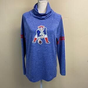 Nike New England Patriots Historic NFL Lockup Long Sleeve Shirt Size M